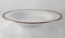 [45813158] Suppenteller 23,3 cm Zeh Scherzer Reliefdekor Platinrand Weiß gebraucht - gut Bild 3
