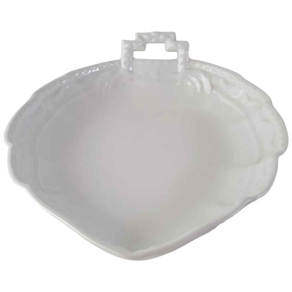 [45813159] Schale Konfektschale Blattschale KPM Berlin Kurland Dekor uni weiß I. Wahl gebraucht - sehr gut Bild 2