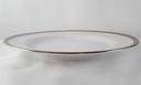 [45813169] Speiseteller Essteller 24,9 cm Zeh Scherzer Reliefdekor Platinrand Weiß gebraucht - gut Bild 3