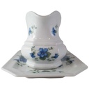 [45813174] Sauciere mit Teller 2tlg Villeroy & Boch Gallo Leonardo Marie Claire Veilchenblüten gebraucht - gut Bild 2
