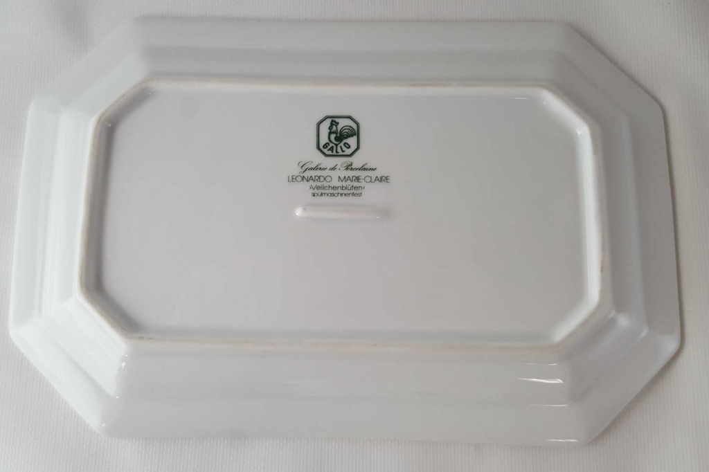 [45813174] Sauciere mit Teller 2tlg Villeroy & Boch Gallo Leonardo Marie Claire Veilchenblüten gebraucht - gut Bild 7