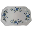[45813176] Servierplatte Speiseplatte Fleischplatte Steakplatte 32,8x22 cm Villeroy & Boch Gallo Leonardo Marie Claire Veilchenblüten gebraucht - gut Bild 2