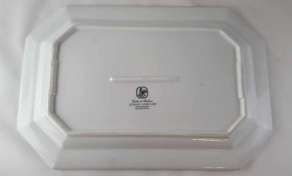 [45813176] Servierplatte Speiseplatte Fleischplatte Steakplatte 32,8x22 cm Villeroy & Boch Gallo Leonardo Marie Claire Veilchenblüten gebraucht - gut Bild 4