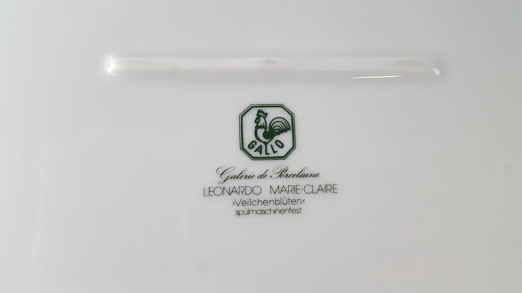 [45813176] Servierplatte Speiseplatte Fleischplatte Steakplatte 32,8x22 cm Villeroy & Boch Gallo Leonardo Marie Claire Veilchenblüten gebraucht - gut Bild 5