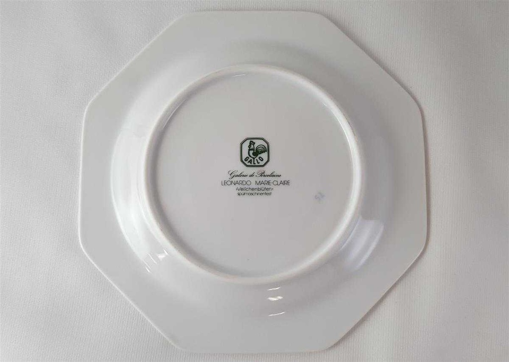 [45813184] Untertasse für Suppe 18 cm Villeroy & Boch Gallo Leonardo Marie Claire Veilchenblüten gebraucht - sehr gut Bild 3