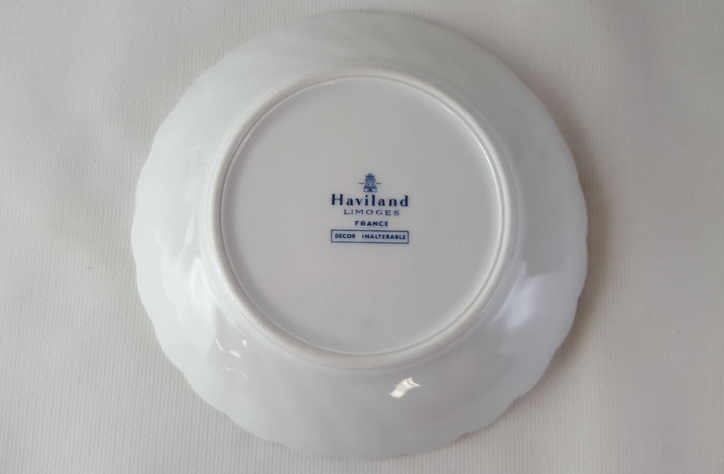 [45813188] Dessertschale 13 cm Haviland Limoges Torse Trefle Vert Kleeblatt gebraucht - sehr gut Bild 4