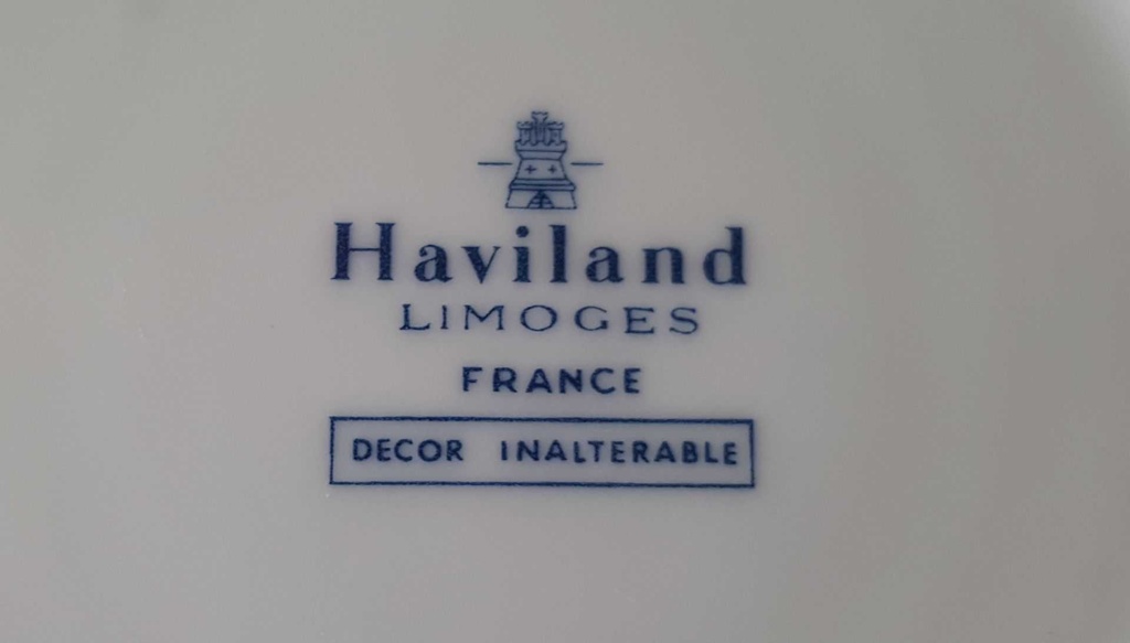 [45813188] Dessertschale 13 cm Haviland Limoges Torse Trefle Vert Kleeblatt gebraucht - sehr gut Bild 5