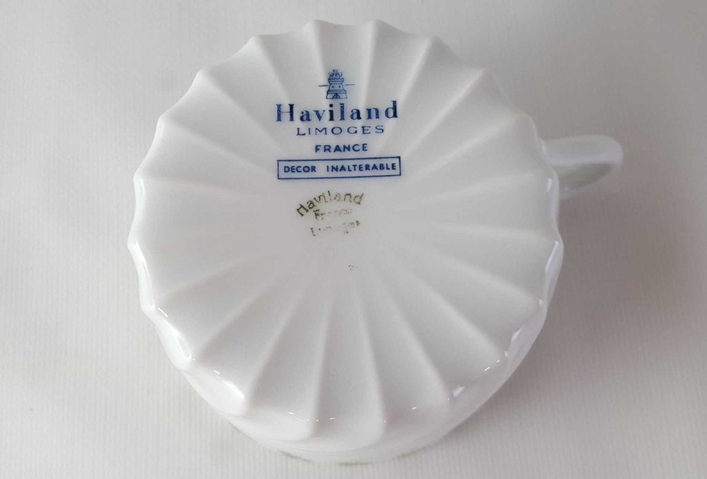 [45813189] Teetasse Tasse Haviland Limoges Torse Trefle Vert Kleeblatt gebraucht - sehr gut Bild 4