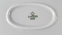 [45813197] Servierplatte Speiseplatte Fleischplatte Steakplatte 34,5x22 cm Zeh Scherzer Reliefdekor Platinrand Weiß gebraucht - gut Bild 5