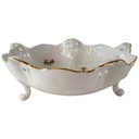 [45813201] Gebäckschale Durchbruchschale Konfektschale Goldrand Durchbrucharbeit 19 cm Rosenthal Classic Rose Collection Moosrose mit Elfenbein gebraucht - neuwertig Bild 2