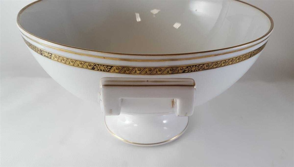 [45813207] Suppenterrine Suppenschüssel 2,3 L Hutschenreuther Hohenberg Dekor Schwarz Gold Weiß gebraucht - gut Bild 6