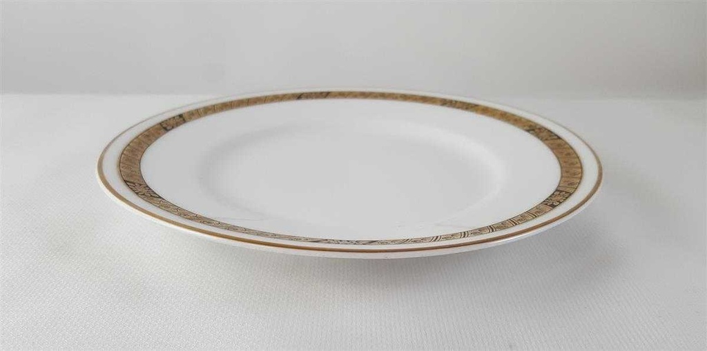 [45813213] Brotteller 15,7 cm Hutschenreuther Hohenberg Dekor Schwarz Gold gebraucht - gut Bild 3