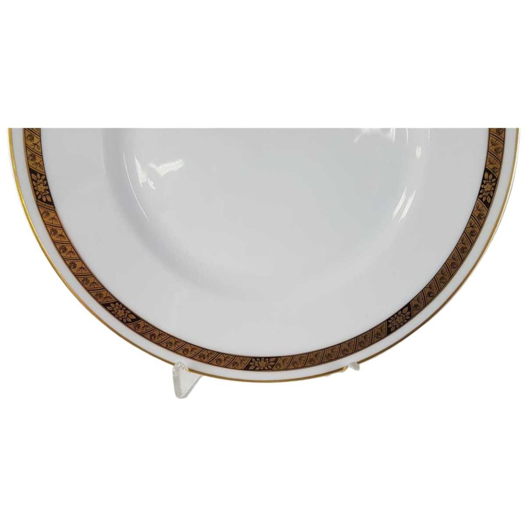 [45813214] Kuchenteller Dessertteller Frühstücksteller 20,6 cm Hutschenreuther Hohenberg Dekor Schwarz Gold gebraucht - gut Bild 2