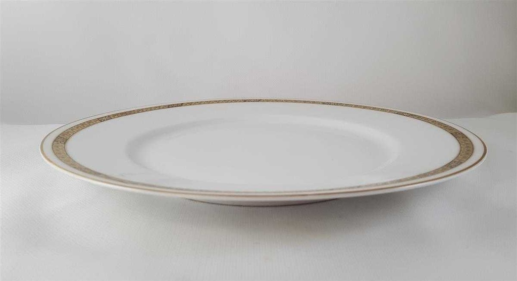 [45813216] Speiseteller Essteller 25,3 cm Hutschenreuther Hohenberg Dekor Schwarz Gold gebraucht - gut Bild 3