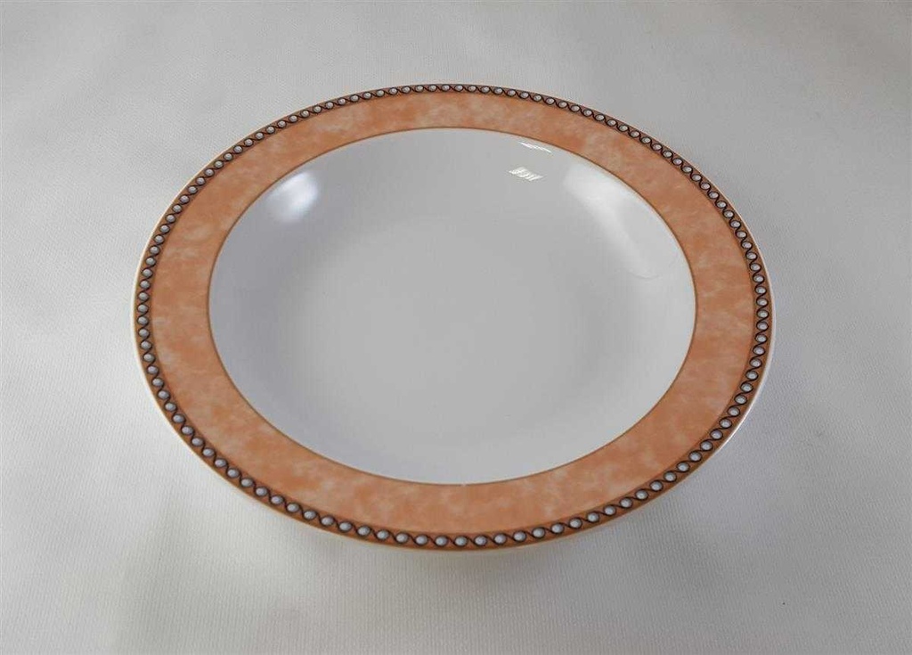 [45813226] Suppenteller 21,5 cm Retsch Wunsiedel Bunter Rand gebraucht - gut Bild 4