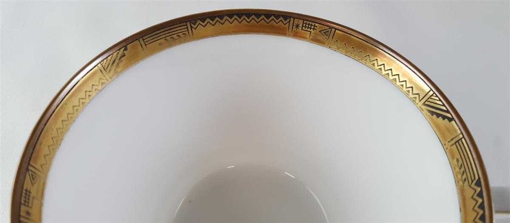 [45813228] Teetasse Tasse Hutschenreuther Hohenberg Dekor Schwarz Gold gebraucht - gut Bild 7