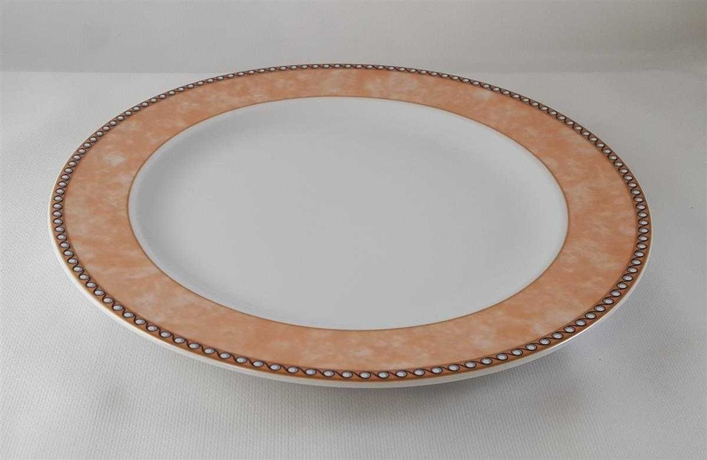 [45813231] Speiseteller Essteller 24,8 cm Retsch Wunsiedel Bunter Rand gebraucht - gut Bild 4