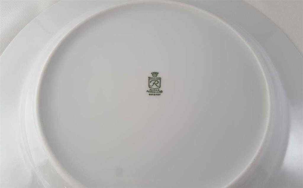 [45813231] Speiseteller Essteller 24,8 cm Retsch Wunsiedel Bunter Rand gebraucht - gut Bild 5