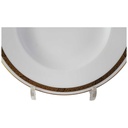 [45813236] Suppenteller 25,3 cm Hutschenreuther Hohenberg Dekor Schwarz Gold gebraucht - sehr gut Bild 2