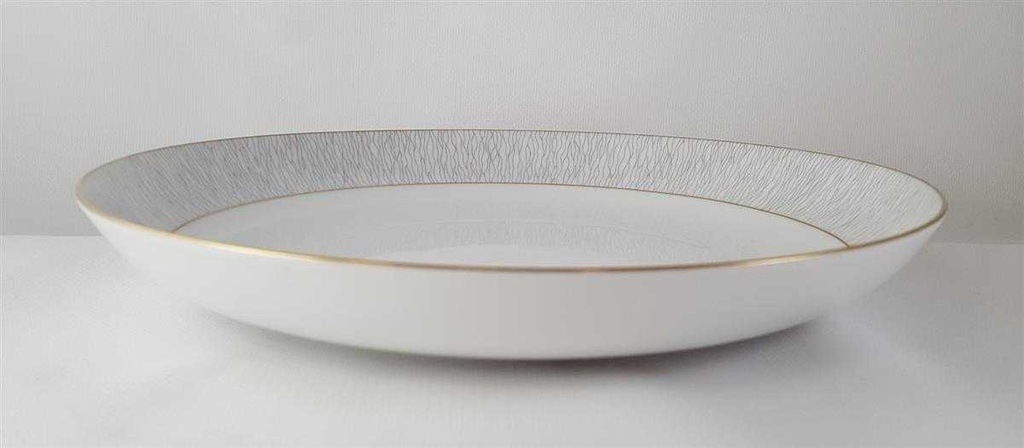 [45813238] Suppenteller 22,9 cm Königl. pr. Tettau Ria 1347 grauer Rand Grau gebraucht - gut Bild 3