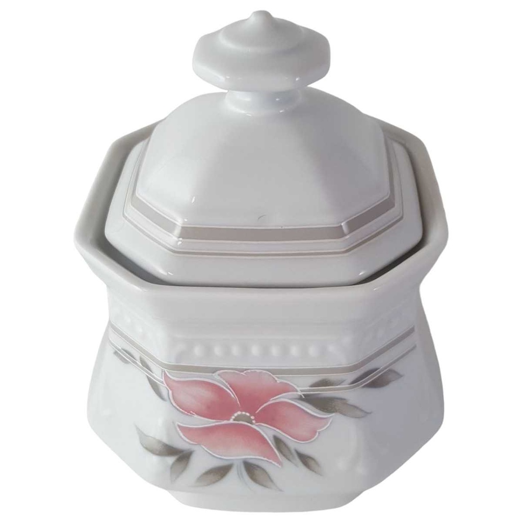 [45813245] Zuckerdose Mitterteich Form 2040 Sissi Rosa Blüte gebraucht - gut Bild 2