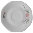 [45813250] Untertasse für Kaffee 14,7 cm Mitterteich Form 2040 Sissi Rosa Blüte gebraucht - gut Bild 2