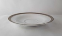 [45813255] Untertasse 15,1 cm Zeh Scherzer Reliefdekor Platinrand Weiß gebraucht - gut Bild 3