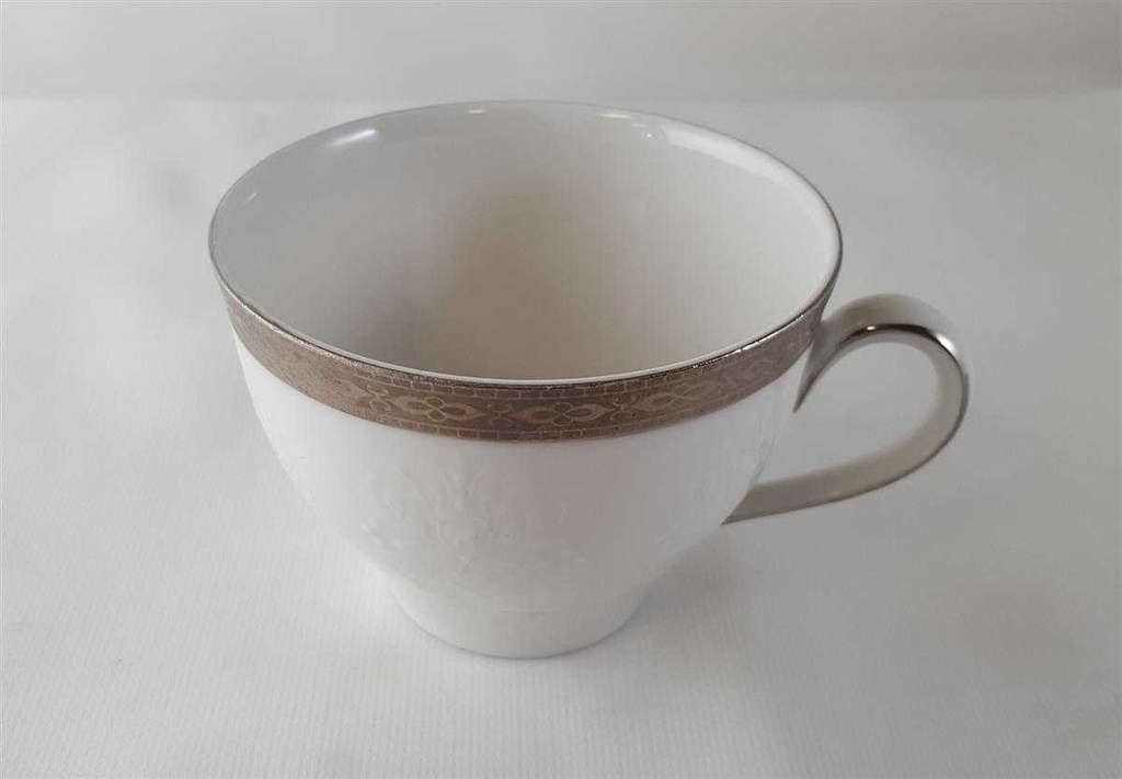 [45813256] Kaffeetasse Tasse Zeh Scherzer Reliefdekor Platinrand Weiß gebraucht - gut Bild 5