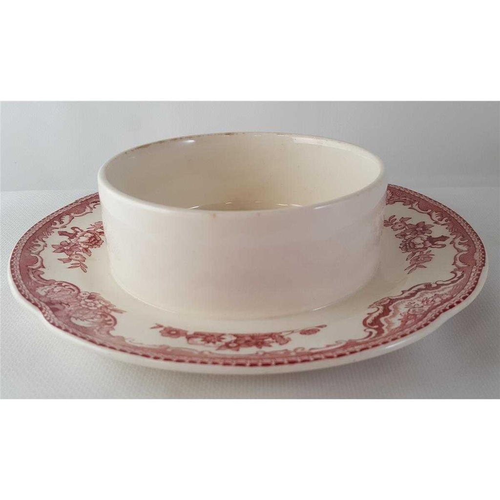 [45813259] Butterglocke ohne Deckel Johnson Bros Old Britain Castles Rot gebraucht - gut Bild 4