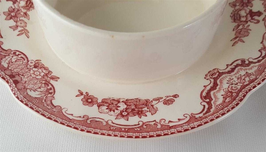 [45813259] Butterglocke ohne Deckel Johnson Bros Old Britain Castles Rot gebraucht - gut Bild 6