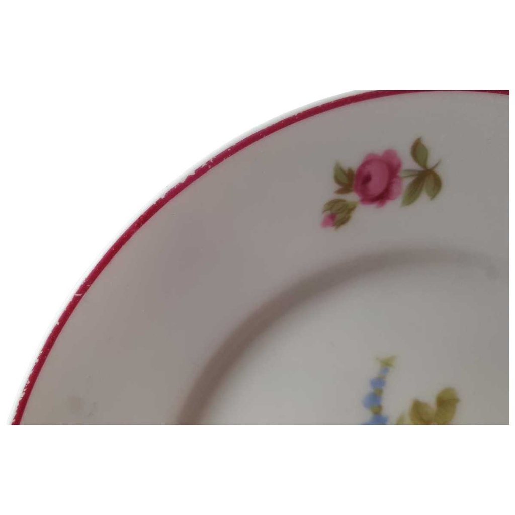 [45813268] Brotteller 16,2 cm Hutschenreuther Olivia bunte Blumen roter Rand Bild 2