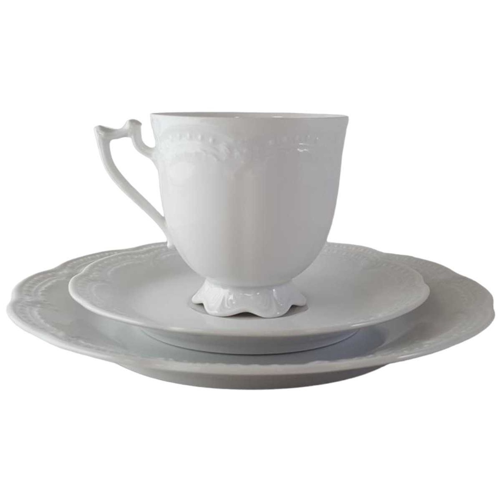 [45813269] Kaffeegedeck 3tlg Hutschenreuther Viktoria Weiß gebraucht - gut Bild 2
