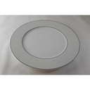 [45813279] Speiseteller Essteller 27 cm Mitterteich Weiß mit Graurand gebraucht - sehr gut Bild 3
