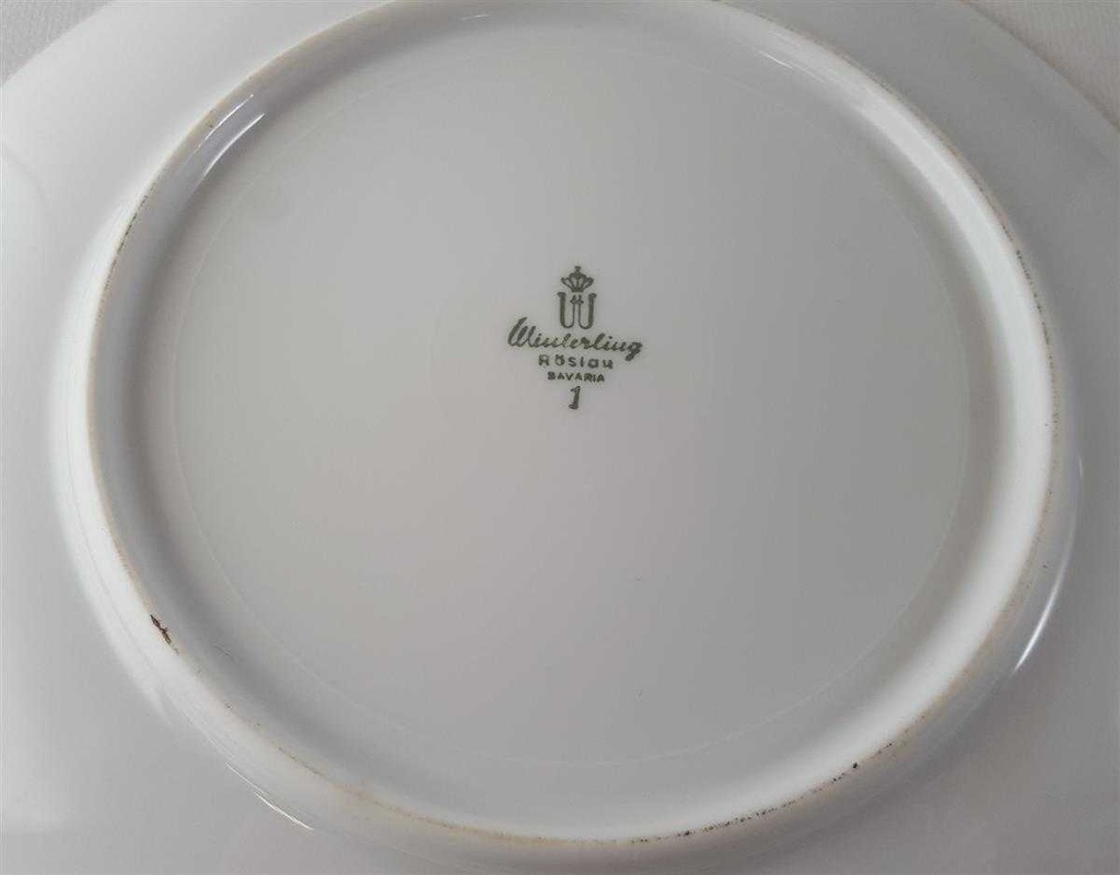 [45813281] Kaffeegedeck Goldrand 3tlg Winterling Röslau Blumendekor Blumen gebraucht - gut Bild 6
