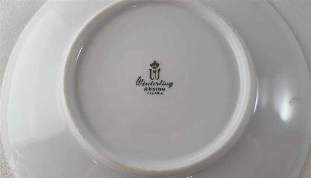[45813281] Kaffeegedeck Goldrand 3tlg Winterling Röslau Blumendekor Blumen gebraucht - gut Bild 9