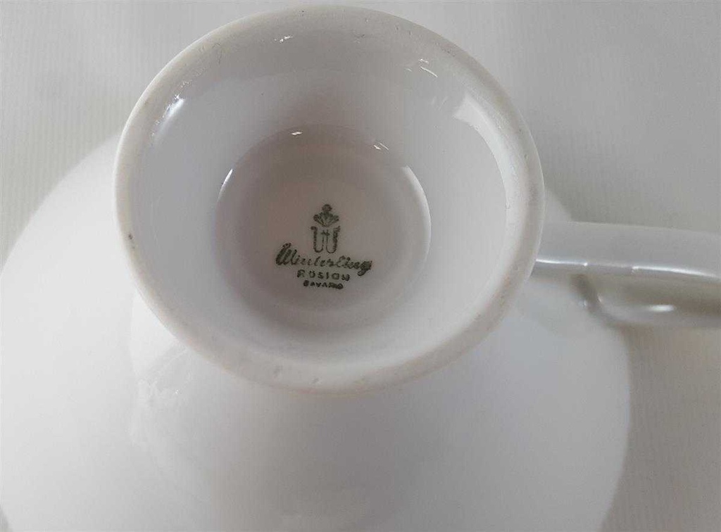 [45813281] Kaffeegedeck Goldrand 3tlg Winterling Röslau Blumendekor Blumen gebraucht - gut Bild 12