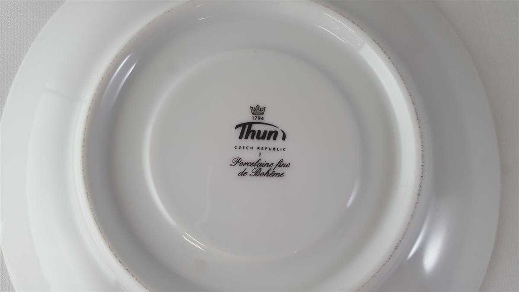 [45813282] Suppentasse mit Untertasse Thun Czech Republic Weiß gebraucht - sehr gut Bild 6