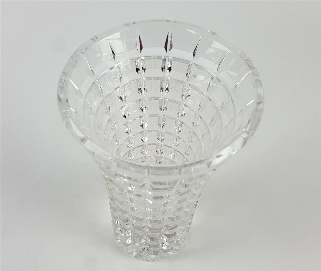 [458132850] Vase Blumenvase Tischvase Kristall geometrisch geschliffen H 15,5 cm Bild 3