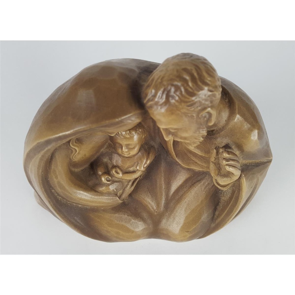 [458132875] Maria und Josef mit Kind Relief Skulptur Heiligenfigur Kunststoff H 13,4 cm Bild 5