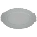 [458132940] Fleischplatte Fleischplette 31,8x21,5 cm Mitterteich Princess Weiß gebraucht - gut Bild 2