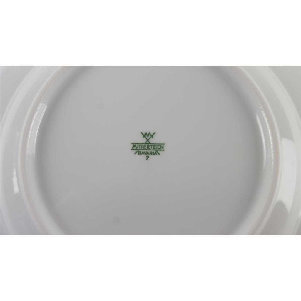 [458132949] Suppenteller 22,5 cm Mitterteich Princess Weiß gebraucht - gut Bild 4