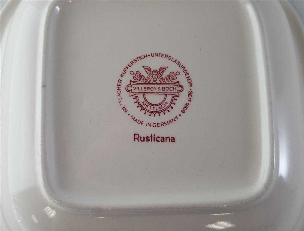 [45813295] Schüssel Servierschüssel Villeroy & Boch Rusticana Rot gebraucht - sehr gut Bild 5