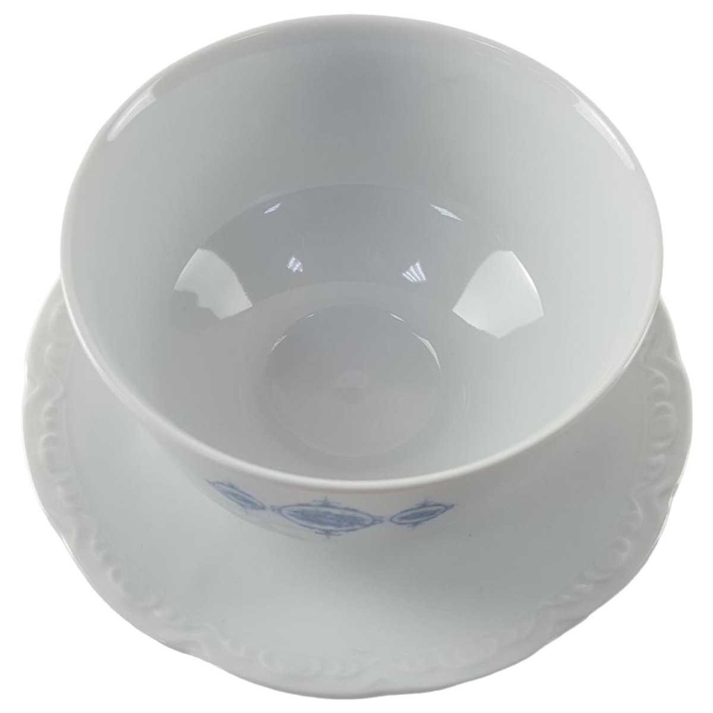 [458132954] Sauciere 1tlg Mitterteich blau Rosen gebraucht - sehr gut Bild 2