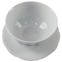 [458132954] Sauciere 1tlg Mitterteich blau Rosen gebraucht - sehr gut Bild 2