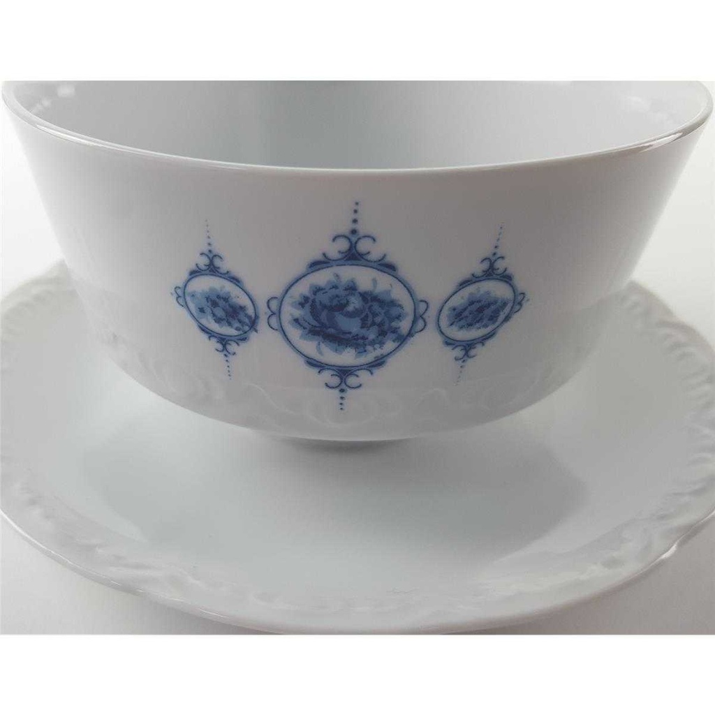[458132954] Sauciere 1tlg Mitterteich blau Rosen gebraucht - sehr gut Bild 3