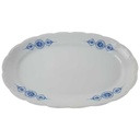 [458132955] Servierplatte Fleischplatte 32x21,6 cm Mitterteich blau Rosen gebraucht - gut Bild 2
