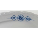 [458132955] Servierplatte Fleischplatte 32x21,6 cm Mitterteich blau Rosen gebraucht - gut Bild 3
