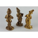 [2118979] 3er Set Messing Figuren Clown Musiker 3 tlg. H 15,5 cm Bild 3