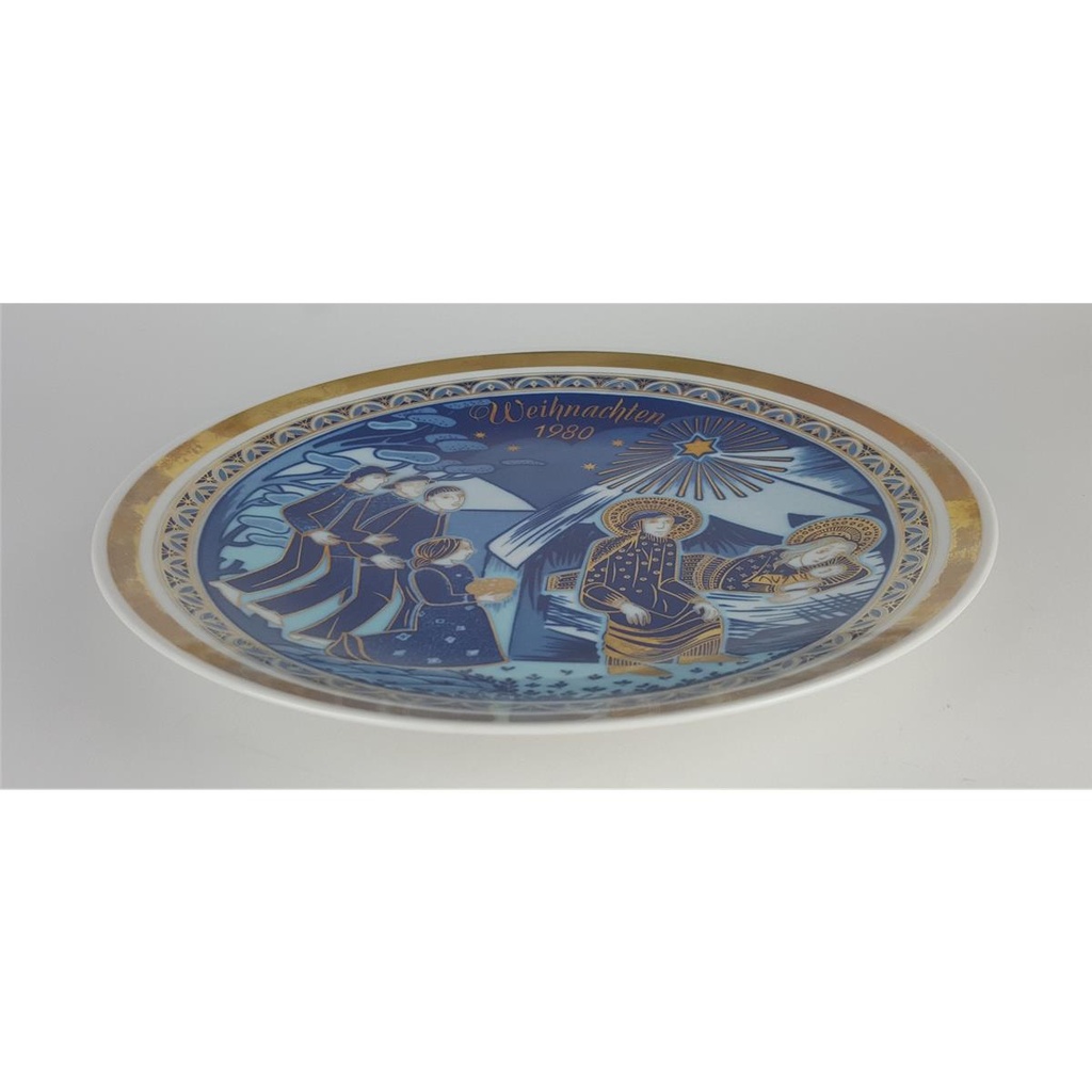 [2118983] Wandteller Sammelteller Weihnachtsteller Bavaria 24,5 cm Porzellan gebraucht - sehr gut Bild 5