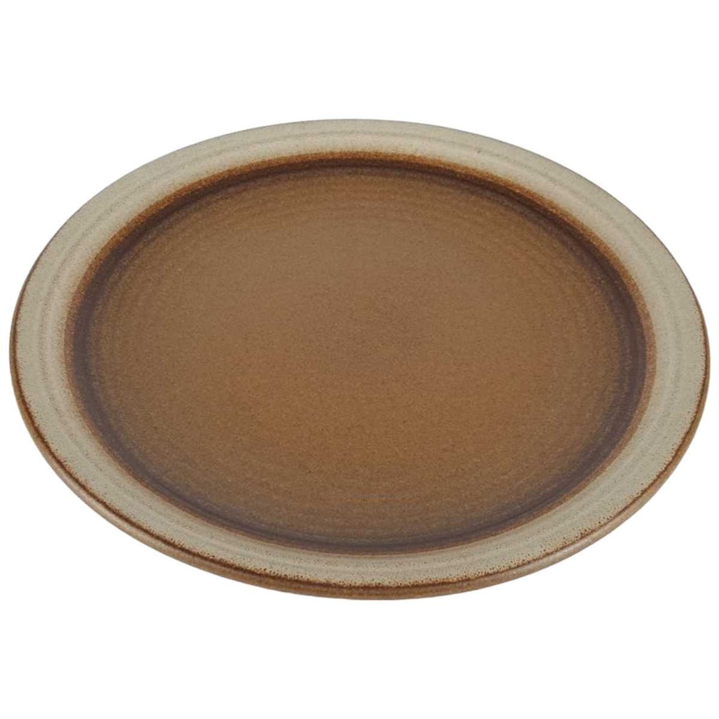 [458133039] Kuchenteller Dessertteller 21,4 cm Gerz Dekor graubraun Gerzit braun gebraucht - gut Bild 2